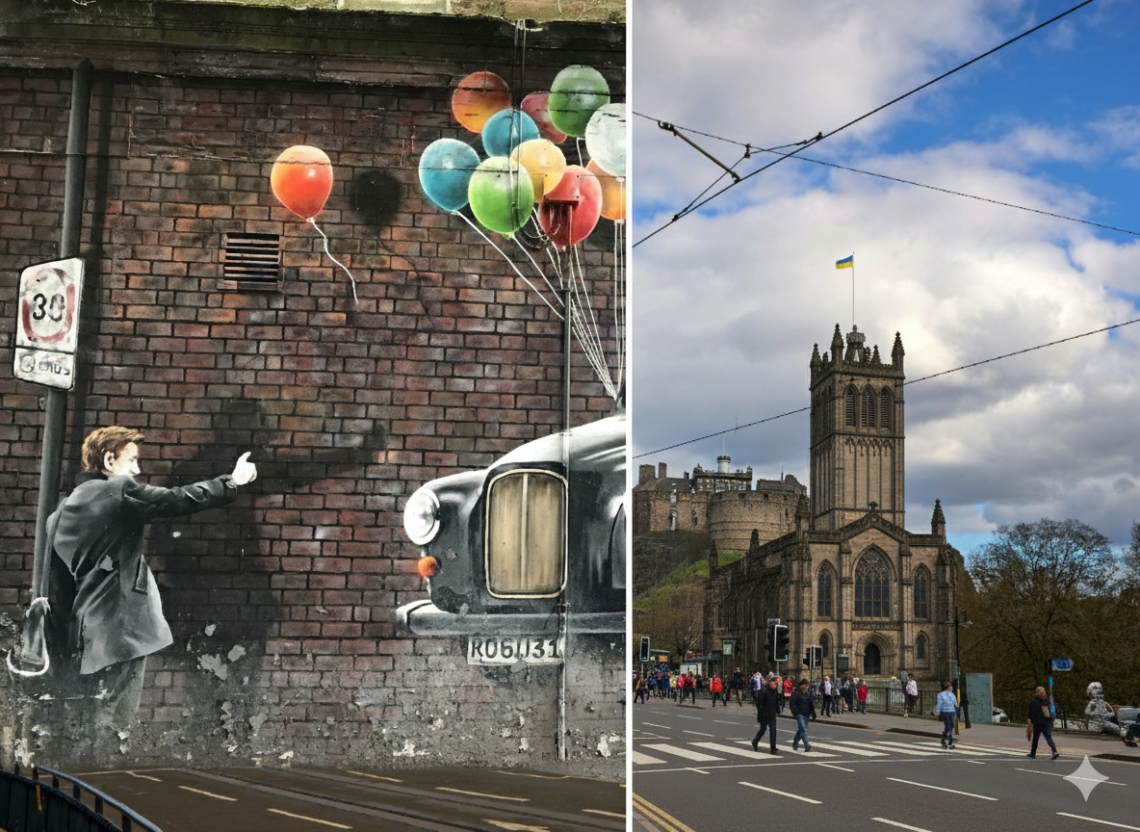 Edimburgo ou Glasgow: Qual Cidade Escolher na Sua Viagem à Escócia? - Imagem de Catherine ALARD por Pixabay e Valentine Kulikov no Pexels